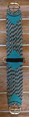 Go west with dark brown and turquoise cinch
